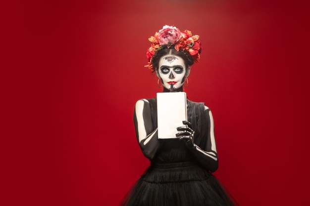 young-girl-image-santa-muerte-saint-death-sugar-skull_155003-42493 concurso dia de muertos - dinamica calaveritas tw